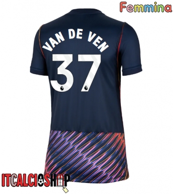 Tottenham Hotspur Micky van de Ven #37 Seconda Maglia Femmina 2026-27 Manica Corta